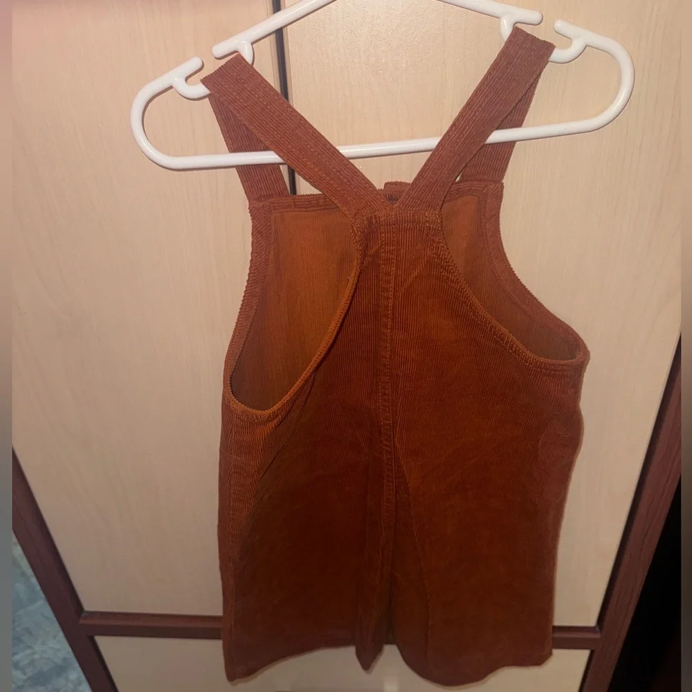 Old Navy Toddler Girls 4T Brown Corduroy Skirtall Jumper Dress